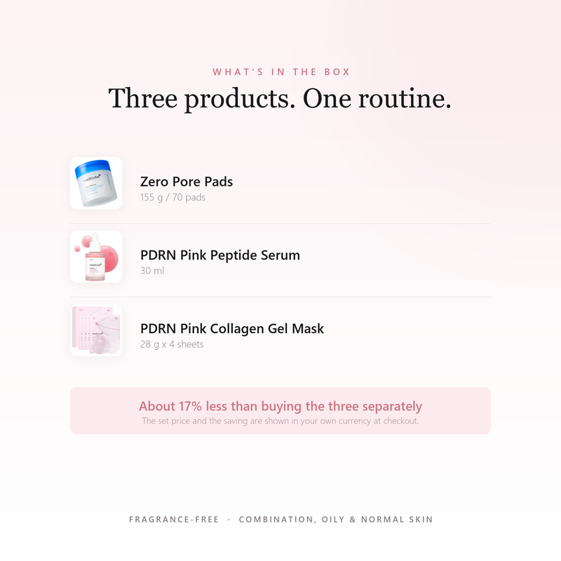 Why the set and not the three separately?