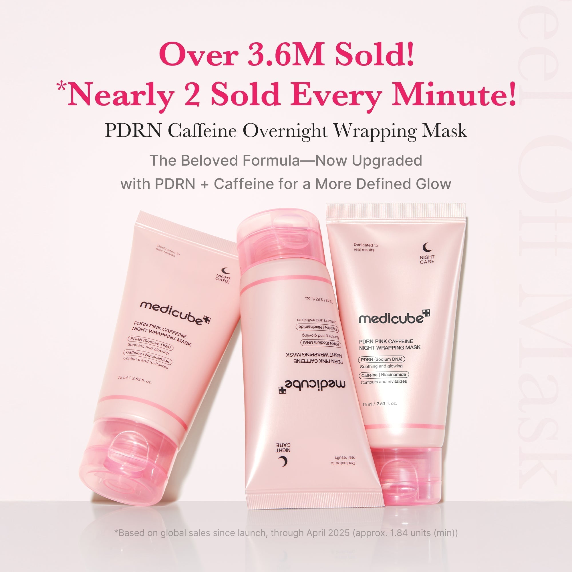 PDRN Pink Caffeine Overnight Wrapping Mask | Medicube USA