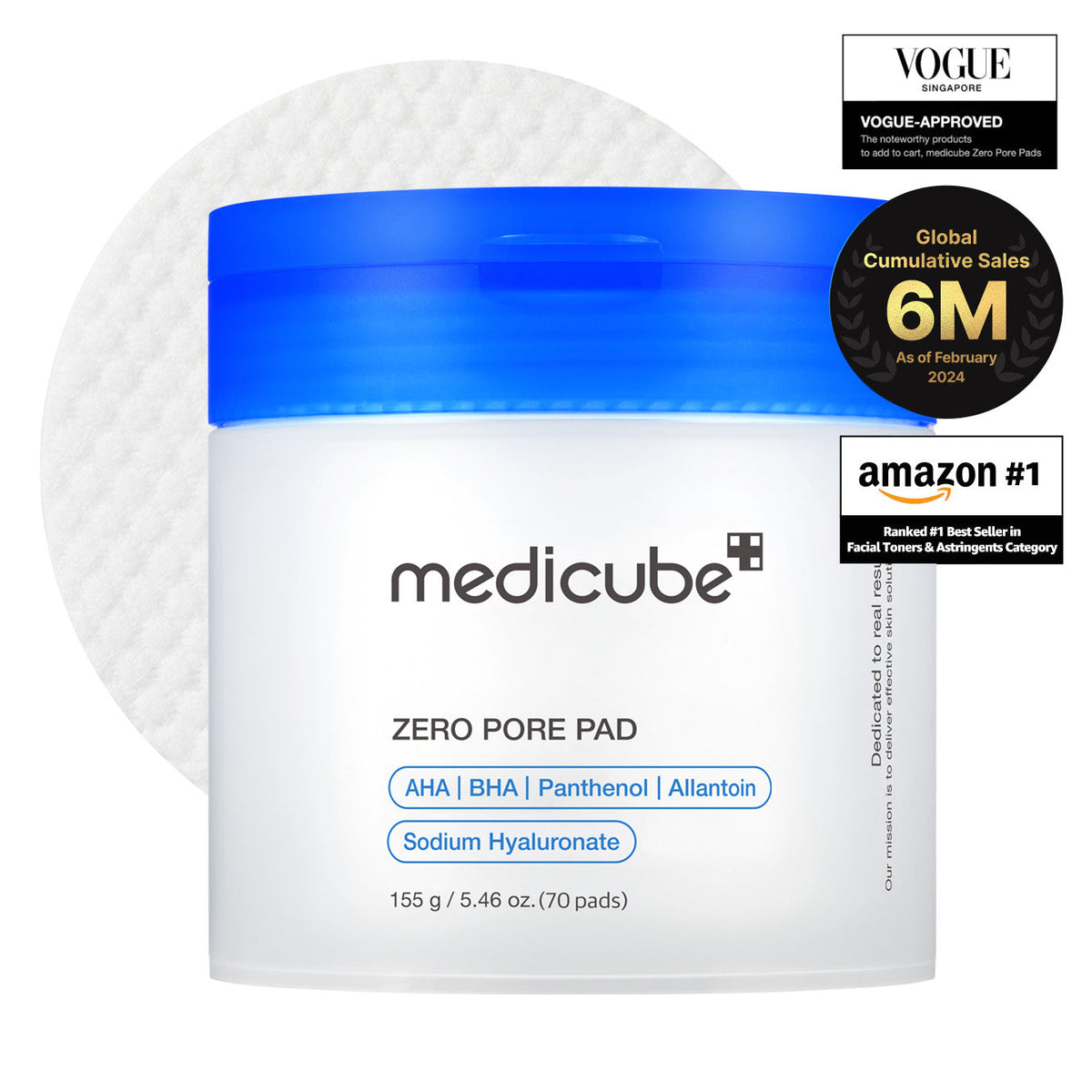 Step 1 - Zero Pore Pads, 70 pads with AHA and BHA
